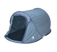 Tienda emergente para 2 a 3 personas en azul, verde o plata - Instantánea para trekking y camping - Tienda automática con una sola mano con estacas + cuerdas de tensión impermeables