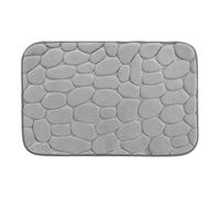 TIENDA EURASIA - Alfombra, Alfombra Baño Microfibra, Antideslizante, Alfombra de Poliester 100%, Alfombra de Cocina Apta para Secadora, Alfombra de 40 x 60 cm (Gris Claro)