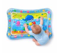 TIENDA EURASIA - Alfombra de Agua Inflable para Bebé | Tapete Sensorial de Estimulación Temprana | Diseño Marino Multicolor | Juguete para Desarrollo Infantil (Cangrejo 61x50x8 cm)