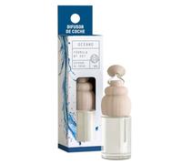 TIENDA EURASIA - Ambientador de Coche, Pack de 2 Unidades, 8 ml cada Frasco, Vidrio Grueso, Distintos Aromas, Difusor Colgante para Coche, Fragancia Duradera (Océano)