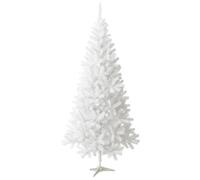 TIENDA EURASIA - Arbol de Navidad | Color Blanco Clásico | Material PVC y PE | Incluye Soporte de Metal | Forma de Abeto de Aspecto Realista | Decoracion Navidad (180 cm 460 Puntas)