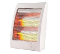 TIENDA EURASIA - Calefactor Halógeno de Bajo Consumo | 2 Tubos de Cuarzo | Apagado Automático por Vuelco | Portátil | Medidas 29.5x12.5x37 cm