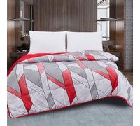 TIENDA EURASIA - Edredón Nórdico Reversible | Estampado Bicolor | 100% Relleno de Fibra Siliconada | Tacto Suave y Confortable de Microfibra 300g/m2 | Diseño Reversible (Estampado 2, Cama 150/180)