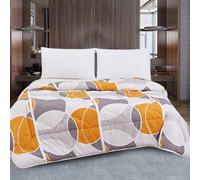 TIENDA EURASIA - Edredón Nórdico Reversible | Estampado Bicolor | 100% Relleno de Fibra Siliconada | Tacto Suave y Confortable de Microfibra 300g/m2 | Diseño Reversible (Estampado 11, Cama 150/180)