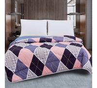 TIENDA EURASIA - Edredón Nórdico Reversible | Estampado Bicolor | 100% Relleno de Fibra Siliconada | Tacto Suave y Confortable de Microfibra 300g/m2 | Diseño Reversible (Estampado 6, Cama 150/180)