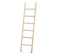 TIENDA EURASIA - Escalera Bambú Decorativa | Color Natural | Madera Bambú | Medidas 45 x 180 cm | Carga Máxima 8 Kg | Toallero Escalera