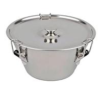 TIENDA EURASIA - Flanera Antiadherente de Acero Inoxidable con Tapa, Apta para Lavavajillas, Molde resistente al Horno con Cierre (ø18 x ø8 x 15 cm)