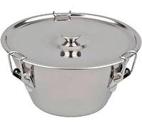 TIENDA EURASIA - Flaneras con Tapa, Flanera Inoxidable con Tapa, Molde con Cierre, Antiadherente Apta para Lavavajillas, Molde resistente al Horno, Flanero Acero Inoxidable (ø22 x ø13 x 9 cm, 2360ml)