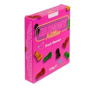 TIENDA EURASIA - Gomas de Mascar | Multicolor | Forma de Pene | Sabor a Fruta | Contenido 100 g