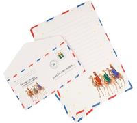 TIENDA EURASIA - Juego de 2 Cartas con Sobre Reyes Magos | Tamaño A4 | Material Papel | Accesorios Navidad