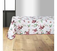 TIENDA EURASIA - Manteles de Mesa | Estampado de Navidad | Material Poliéster | Rectangular | Diseño Clásico | Lavable a Máquina Máximo 30º (Pere Noel, 150x240 cm)