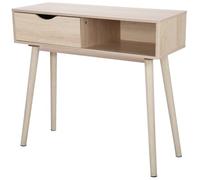 TIENDA EURASIA® Mueble Recibidor para la Entrada - Consola de Madera con 1 Cajon - Diseño Nordico - Facil Montaje - Consola Recibidor - 80 x 30 x 72 h cm