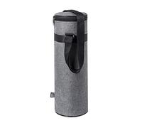 TIENDA EURASIA - Nevera de Tela Portatil | Botellas de 1,5 litros | Interior Isotermo | Cierre con Cremallera | Cinta de Hombro Ajustable | Base Reforzada | Tamaño Botella - Ø11 x 35 cm
