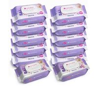 TIENDA EURASIA - Pack 12 Toallitas Húmedas Baby | 1200 Unidades (12x100) | Uso Diario | Suaves para la Piel | Formato Ahorro (Talco, Pack 12)