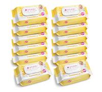 TIENDA EURASIA - Pack 12 Toallitas Húmedas Baby | 1200 Unidades (12x100) | Uso Diario | Suaves para la Piel | Formato Ahorro (Camomila, Pack 12)