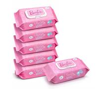TIENDA EURASIA - Pack 6 Toallitas Húmedas Barbie | (6x64) 384 Unidades | Aptas para Uso Diario | Suaves para la Piel | Formato Ahorro (Almendras, Pack 6)