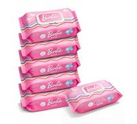 TIENDA EURASIA - Pack 6 Toallitas Húmedas Barbie | (6x64) 384 Unidades | Aptas para Uso Diario | Suaves para la Piel | Formato Ahorro (Aceite de Argán, Pack 6)