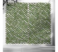 TIENDA EURASIA - Panel Extensible Hojas | Material Plástico (PE) | Medidas 90 x 180 cm | Jardín Vertical Artificial | Celosias para Terraza Exterior (Musgo)