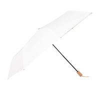 TIENDA EURASIA - Paraguas Plegable con Funda, Diseño Natural, Apertura Manual, 8 Varillas Metálicas, Ø106cm, Mango de Madera y Cordón a Juego