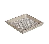 TIENDA EURASIA® Plato Decorativo de Madera - Centro de Mesa - Vacia Bolsillos - Diseño Original - Acabado Decapado - 20.5 x 20.5 x 2.7cm (Cuadrado Decapado - 1427)