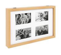 TIENDA EURASIA - Tapa Contador Luz | Rectangular | Diseño 4 Fotos | Material Plástico | Medidas 48 x 7 x 32 cm | Abatible (Madera)