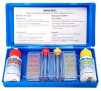 TIENDA EURASIA® Test Básico para Piscinas - Medidor de Cloro y Ph para Piscinas - Pack 6 Piezas + Estuche