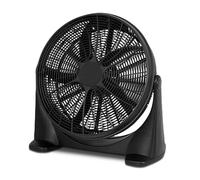 TIENDA EURASIA - Ventilador Industrial de Suelo | Ventilador Industrial Potente | 90 W | 3 Velocidades | 5 Aspas | Inclinación 180º | Color Negro | 62 x 60 cm |