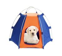 Tienda exterior para perros - Tienda de campaña para perros de poliéster | para exteriores | Suministros portátiles plegables portátiles para el hogar, TNET impermeables - Barbas de apoyo al aire libr