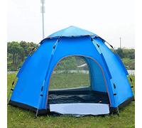 Tienda Impermeable de cúpula hidráulica, Carpas al Aire Libre hexagonales para 3-4 Personas, Estabilidad Fuerte, antimosquito, Adecuado para Acampar al Aire Libre y montañismo, Verde