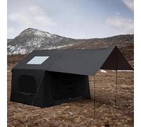 Tienda Inflable Al Aire Libre + Toldo Plegable, 485 * 310 * 215 Cm, Robusta/Resistente A La Lluvia/Resistente Al Sol, Portátil, Incluye Bomba De Aire,Negro