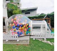 Tienda Inflable de la Burbuja al Aire Libre ， Carpa Inflable Tipo Domo de Burbujas Transparente de 5 m (16,4 pies) de diámetro con Kit de reparación de Bomba de Aire.