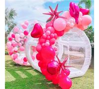 Tienda Inflable de la Burbuja al Aire Libre , Tienda de Burbujas Inflable con soplador de PVC Transparente de 0,6 mm, Varios tamaños, Paquete de 1(13ft)