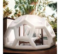 Tienda Inflable de la Burbuja al Aire Libre ， Tienda de campaña Inflable con cúpula Tipo túnel for Acampar y observar Las Estrellas al Aire Libre, Transparente, 4 m, 5 m y 6 m(A,5M)