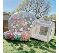 Tienda Inflable de la Burbuja al Aire Libre ， Tienda de campaña Inflable con cúpula Tipo túnel for Acampar y observar Las Estrellas al Aire Libre, Transparente, 4 m, 5 m y 6 m(B,6M)