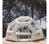 Tienda Inflable de la Burbuja al Aire Libre ， Tienda de campaña Inflable con soplador, Transparente, for Exteriores, for Acampar y observar Estrellas, de 4 a 6 m(A,6M)