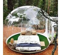 Tienda Inflable de la Burbuja al Aire Libre ， Tienda de campaña Inflable de 360 Grados con soplador, Transparente, Impermeable for Las 4 Estaciones, for 3-5 Personas, de 3 a 5 m
