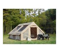 Tienda inflable para 7-8 personas, gran tienda de aire con 2 puertas, construcción de 5 minutos, tienda de campaña inflable impermeable, tienda familiar para grupos, 400 x 300 x 200 cm