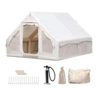 Tienda Inflable Vakiorn para Acampar al Aire Libre con Bomba, Familiar con Ventana y Puerta, Desplegable con Bolsa de Almacenamiento, 4 Estaciones, 8 Personas