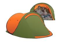 Tienda instantánea con bolsa de transporte, transpirable, antimoscas, para camping, 4 personas, de fácil montaje, para jardín, borde de lago, montaña, playa, verano, senderismo, mochila de senderismo