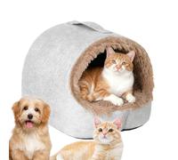 Tienda para dormir para mascotas: cómoda cama de invierno para gatos y perros pequeños, mini casa protegida para descanso y relajación, ideal para uso en interiores, sala de estar, balcón, dormitorio