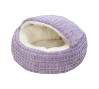 Tienda para Mascotas - Cama Caliente con Capucha, de Gato con Forma de Concha, Felpa Caliente, Transpirable, cojín Lavable portátil Sensible, Muebles para Mascotas Mejor valorados