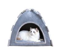 Tienda para Perros Interior - Cueva Acolchada, Cálida y Suave de Peluche, Cama Plegable Portátil Cerrada | para Casa, Mascotas, Gatos, Gatittos, Conejos, Cachorros, Invierno, Sueño, Cómoda