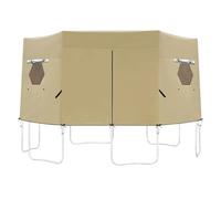 Tienda para trampolín: Cubierta de sombrilla Plegable Impermeable con protección UV, toldo de Tela Oxford, Accesorio de Tela de protección Solar Resistente a desgarros | para niños jardín pati