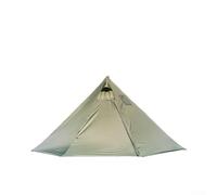 Tienda piramidal para acampar ligera con función de escape de humo ignífugo (verde)