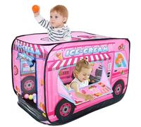 Tienda Plegable para niños Arriba, 44x30x28 Tienda de Juegos de Helado de Alta Densidad Transpirable, una casa de Juegos portátil para niños, camión de Helado, casa.