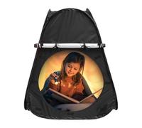 Tienda Sensorial Para Necesidades Especiales,Tienda Sensorial,Un rincón tranquilo ayuda a los niños a relajarse - Fuerte escondite sensorial recubierto de plata con persiana enrollable y puerta que me