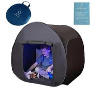 Tienda sensorial | Rincón de Calma para Que los niños jueguen y se relajen | Ayuda en Autismo, TPS, ansiedad y concentración | Tienda sensorial Negra para niños autistas | Sensory Tent V3 (Small)