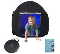 Tienda Sensorial | Rincón De Calma para Que Los Niños Jueguen Y Se Relajen | Ayuda En Autismo, TPS, Ansiedad Y Concentración | Tienda Sensorial Negra para Niños Autistas | Individual