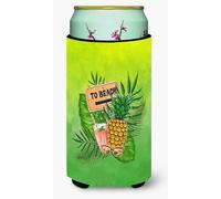 """"Tienda t rmica Caroline's Treasures BB7450TBC To the Beach Summer Tall Boy, aislante y para bebidas fr as, multicolor""""