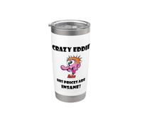 Tienda Vintage Crazy Eddie en color Vaso térmico de acero inoxidable de doble pared